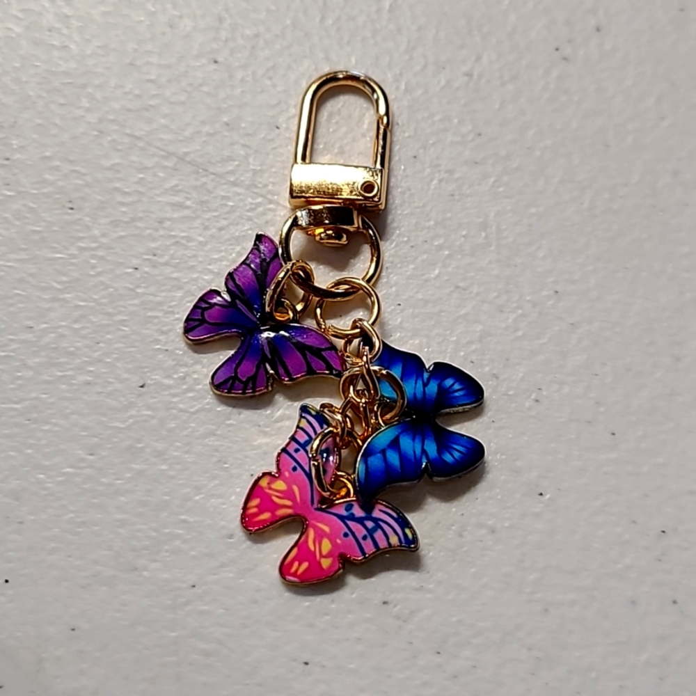 NEW gold tone Butterfly 🦋 bag charm